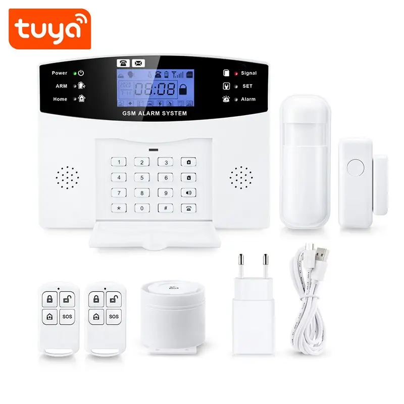 Wifi + GSM Alarm System With 8 Wired