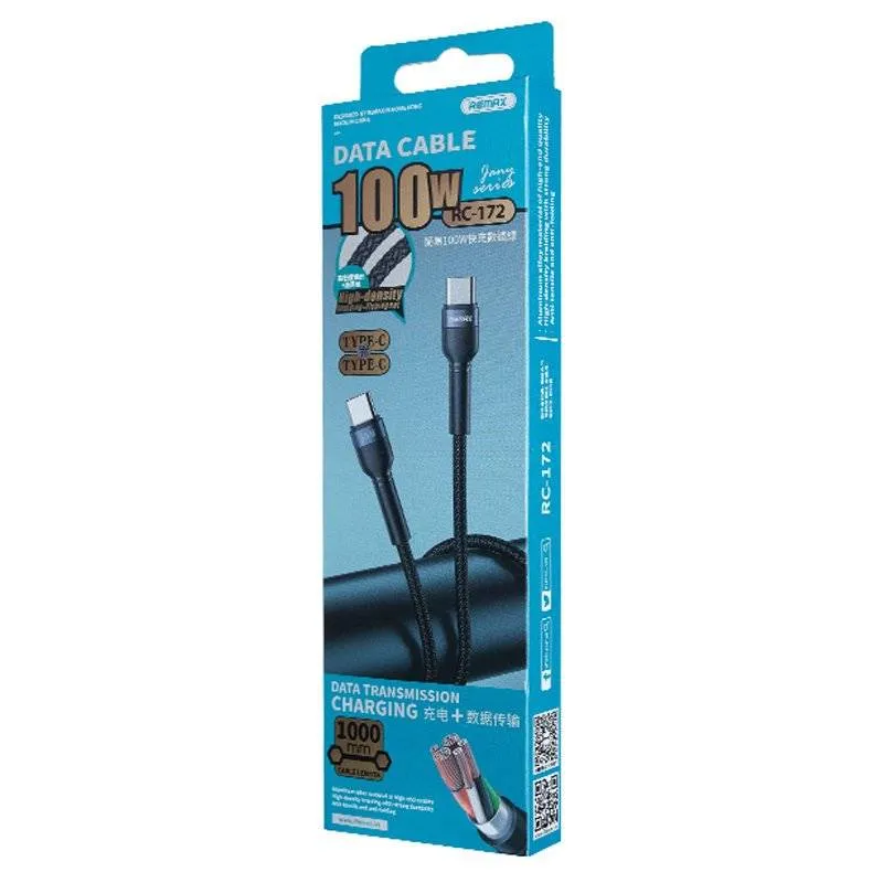 Remax Data Cable Type-C To Type-C 100W 1m