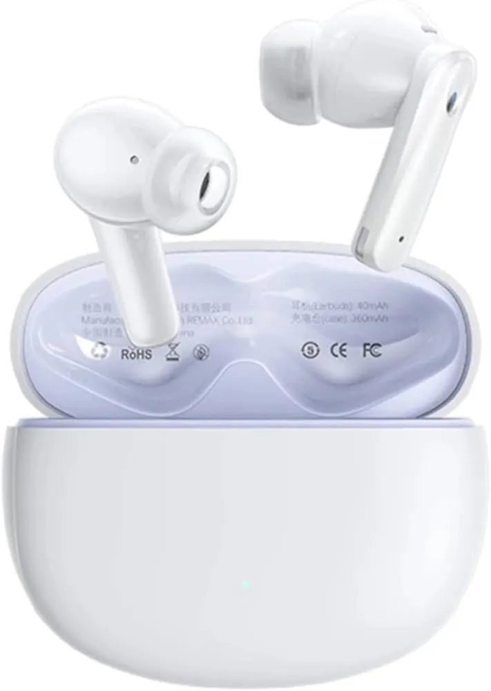REMAX wireless earbuds White ANC+ENC for Android and IOS