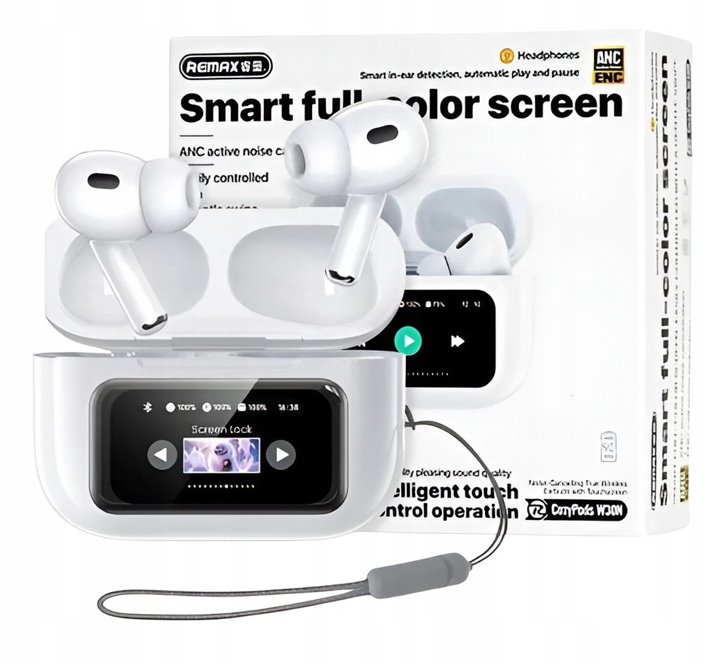 Remax Noise Cancelling True Wireless Earbuds With Touch Screen (W30N)