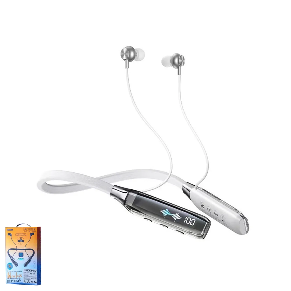 Remax Transparent Wireless Neckband Sports Earphones RB-S20