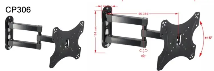 Flat Panel TV Wall Mount CP306 (14''-43'')