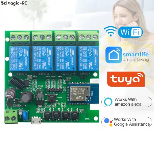 Smart Switch + rf 4ch DC7-32V