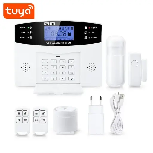 Wifi + GSM Alarm System With 8 Wired