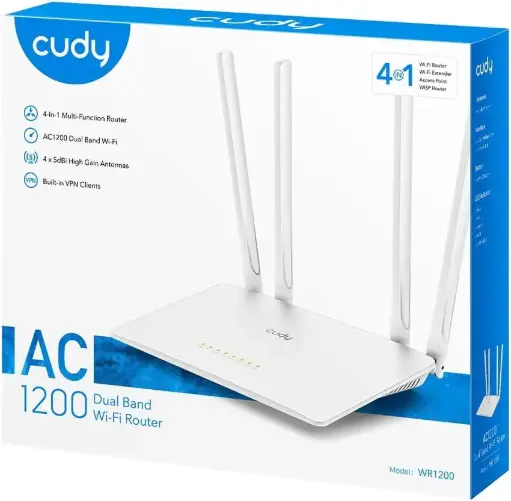 Router Cudy AC-1200 Dual Band 4 in 1